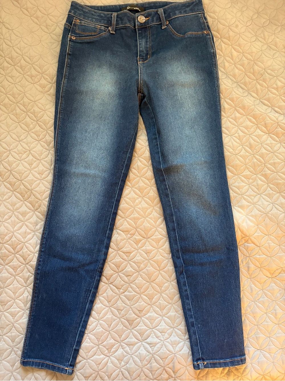 A3 Denim Women's Straight Leg Jeans in Dark Blue Wash